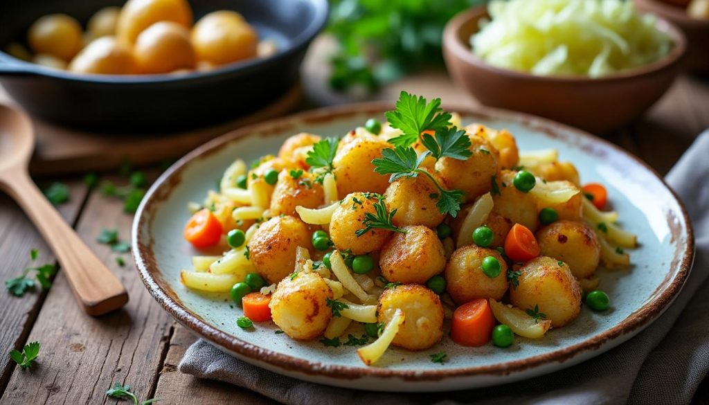 découvrez l'origine du bubble and squeak, savourez une recette facile à réaliser et profitez de toutes nos astuces pour réussir ce plat britannique traditionnel à base de légumes et de pommes de terre.