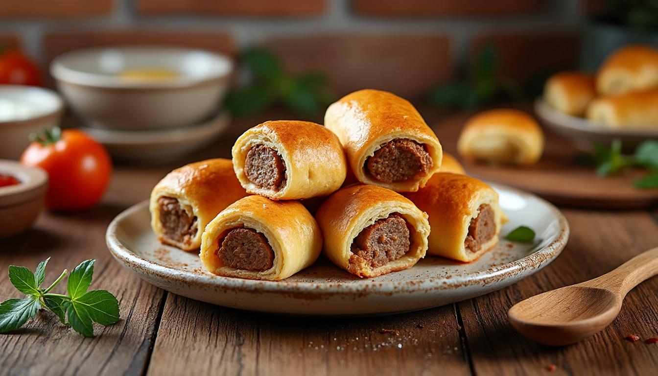 découvrez comment préparer un sausage roll maison facile et savoureux avec notre recette simple, parfaite pour un apéritif ou un snack gourmand. succès garanti auprès de tous !