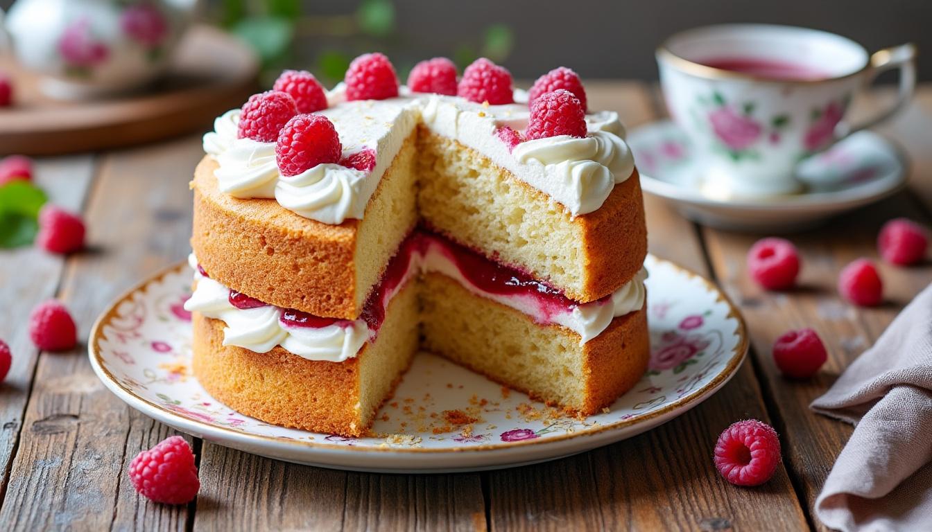 découvrez une recette facile de victoria sponge cake traditionnelle à réaliser chez vous : des étapes simples et des ingrédients accessibles pour un gâteau moelleux et délicieux parfait pour toutes les occasions.