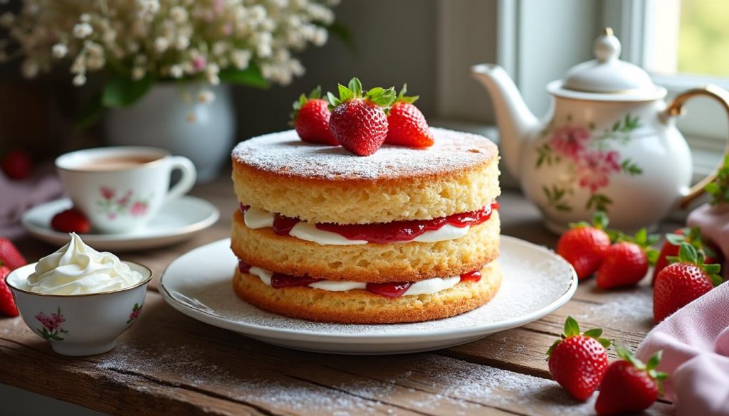 découvrez notre recette facile de victoria sponge cake traditionnelle à réaliser chez soi. suivez étape par étape pour obtenir un gâteau moelleux et savoureux, parfait pour vos goûters ou événements spéciaux.
