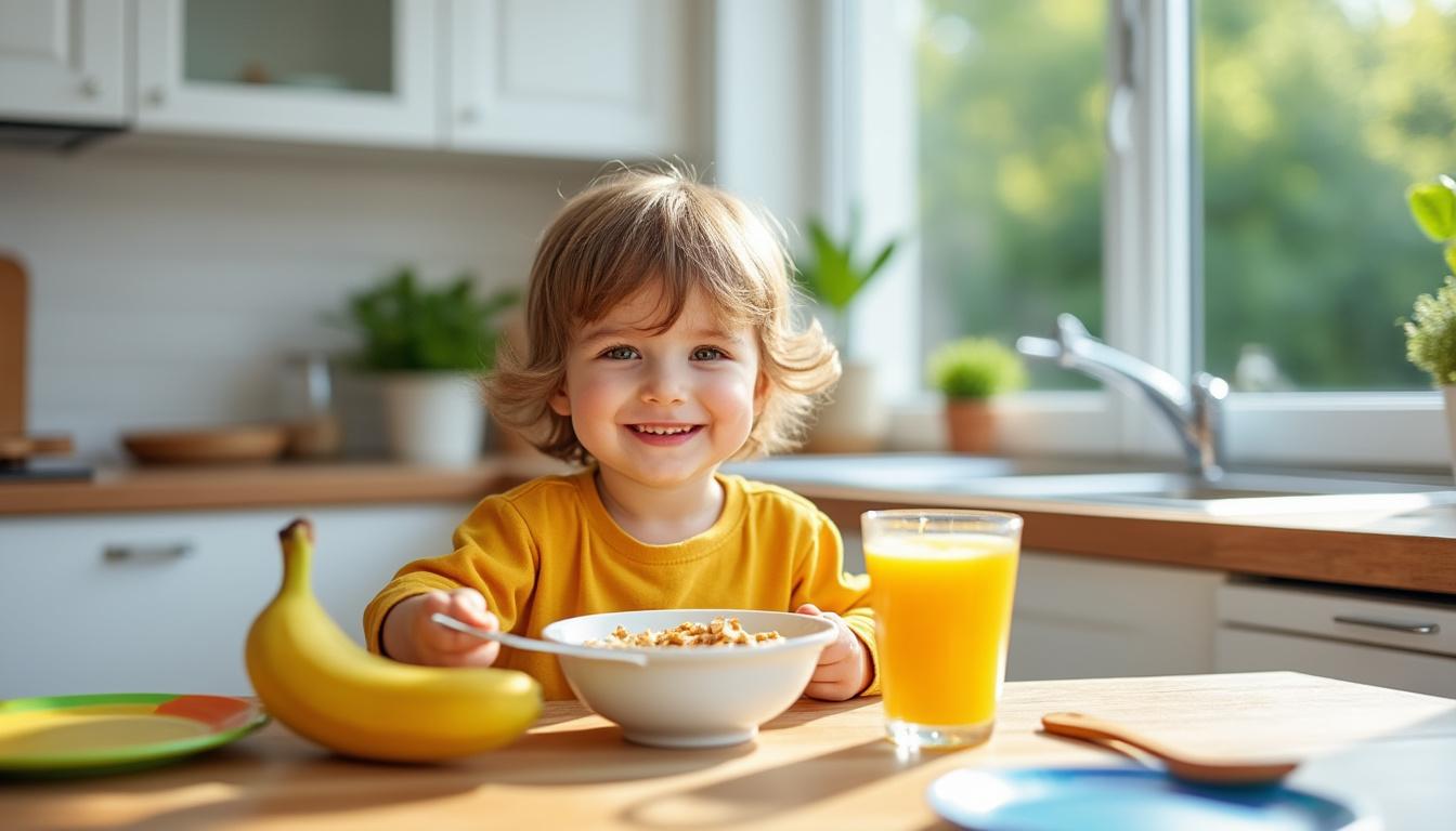 découvrez des idées et conseils pour préparer un petit déjeuner équilibré adapté aux besoins nutritionnels de votre enfant de 2 ans, favorisant sa santé et son énergie dès le matin.