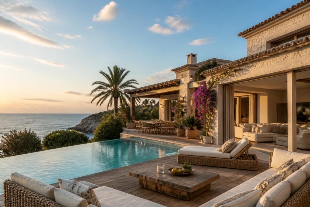 découvrez la location villa ibiza avec le collectionist : vivez un séjour unique alliant luxe, confort et charme méditerranéen dans un cadre exceptionnel.