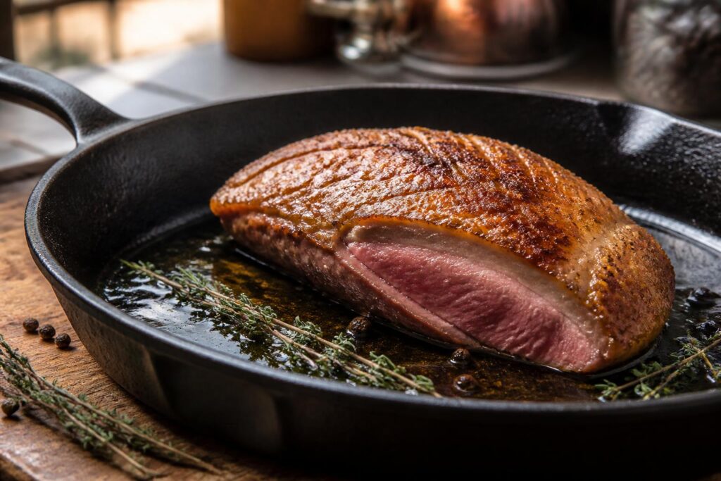 découvrez nos astuces simples pour réussir un magret de canard à la poêle, avec une cuisson parfaitement dorée et une viande fondante à souhait.