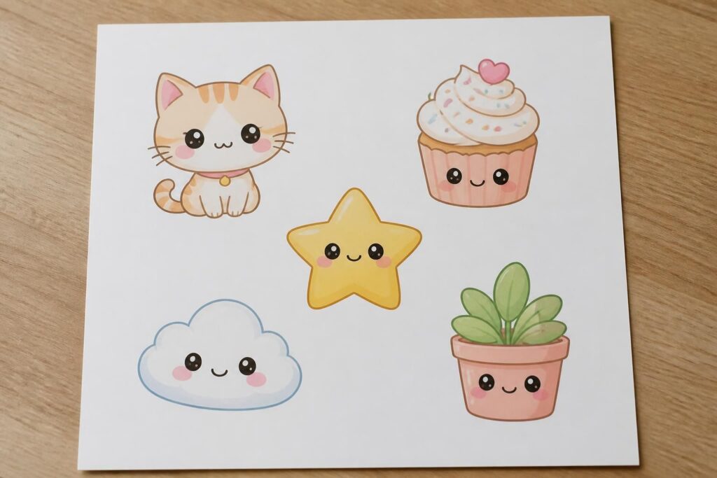 découvrez 5 modèles de dessins kawaii à imprimer, parfaits pour petits et grands créatifs. faciles à réaliser, ces motifs amusants apporteront une touche de douceur à vos activités artistiques.