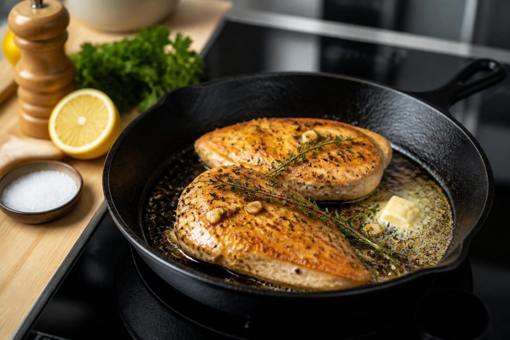 découvrez nos astuces pour réussir la cuisson du filet de poulet à la poêle, afin d'obtenir une viande tendre et savoureuse à chaque fois.