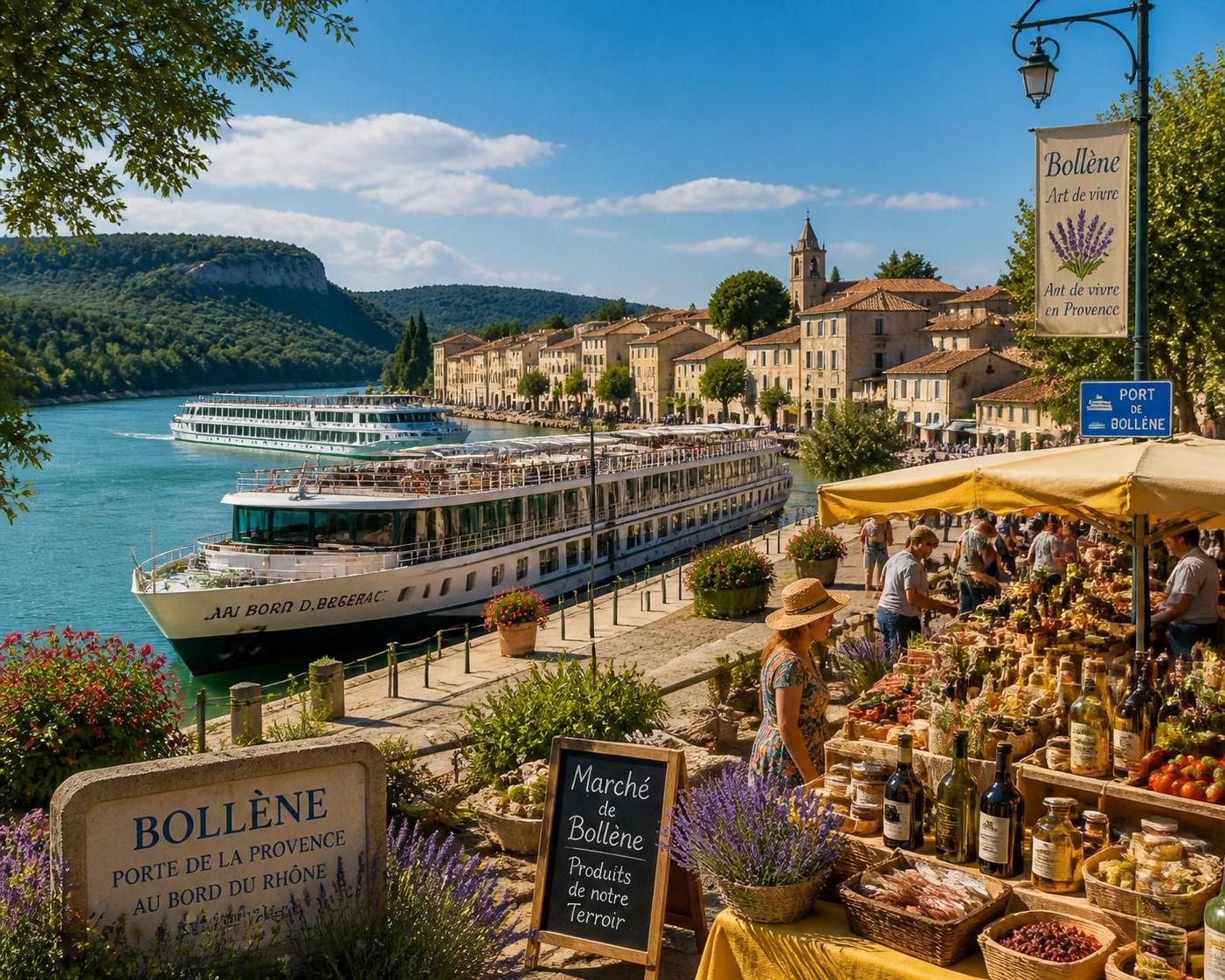 découvrez bollène la croisière, une escale gourmande entre provence et rhône, où saveurs locales et paysages pittoresques se rencontrent pour une expérience inoubliable.