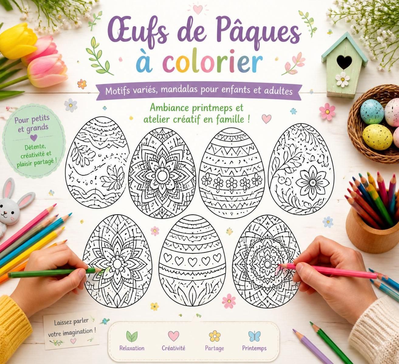 découvrez des idées créatives de coloriage de pâques pour divertir petits et grands durant le printemps. activités ludiques et artistiques pour toute la famille.
