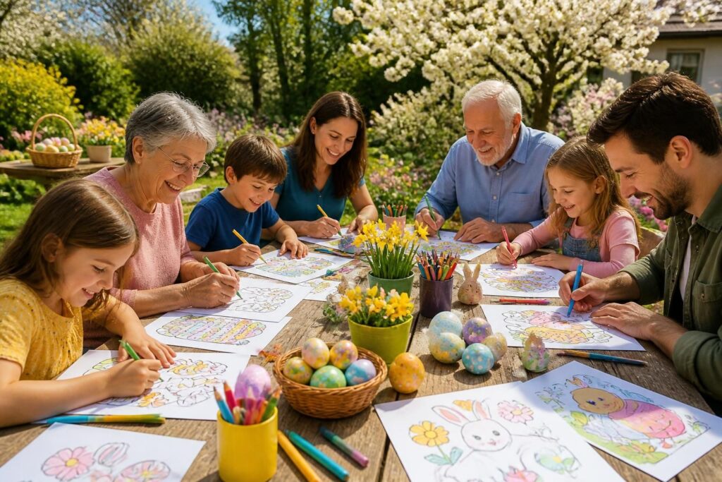 découvrez des idées créatives de coloriage pour pâques, parfaites pour occuper petits et grands pendant le printemps avec des activités ludiques et colorées.