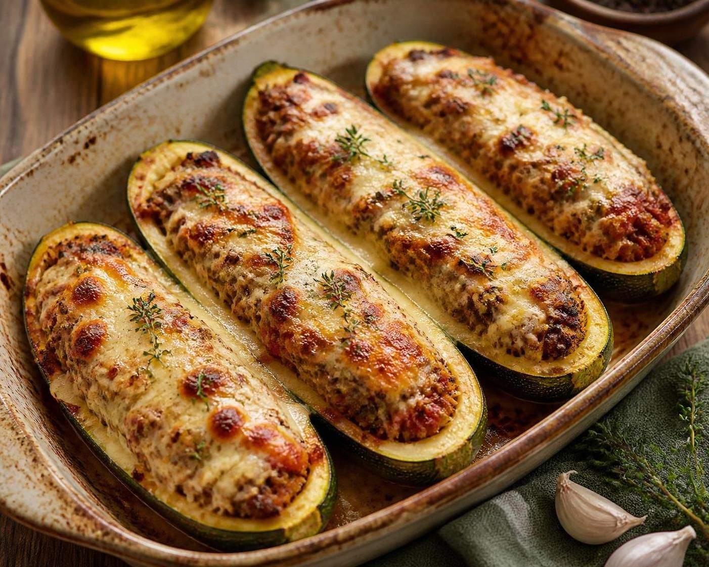 découvrez nos astuces pour réussir de délicieuses courgettes farcies au four, savoureuses et légères, parfaites pour un repas sain et gourmand.