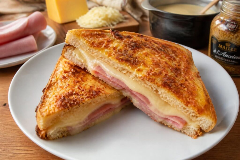découvrez l'astuce infaillible pour préparer un croque monsieur au four, à la fois croustillant à l'extérieur et fondant à l'intérieur, pour un sandwich savoureux et gourmand.