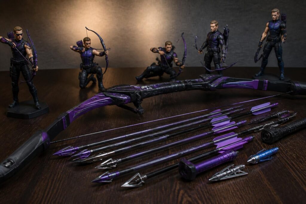 découvrez tout sur l'arc hawkeye de marvel : répliques détaillées, jouets officiels et informations essentielles sur l'arc du célèbre super-héros.