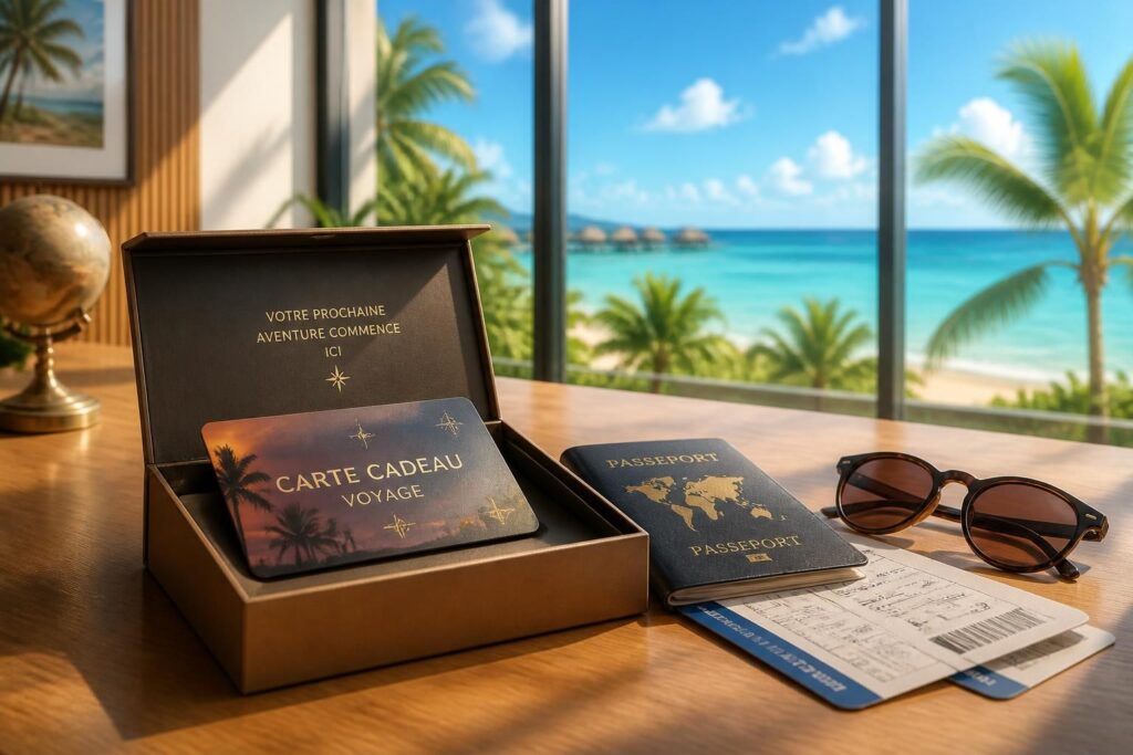 offrez la carte cadeau voyage selectour, l'idée parfaite pour des escapades personnalisées et inoubliables. un cadeau flexible pour voyager à votre rythme et selon vos envies.