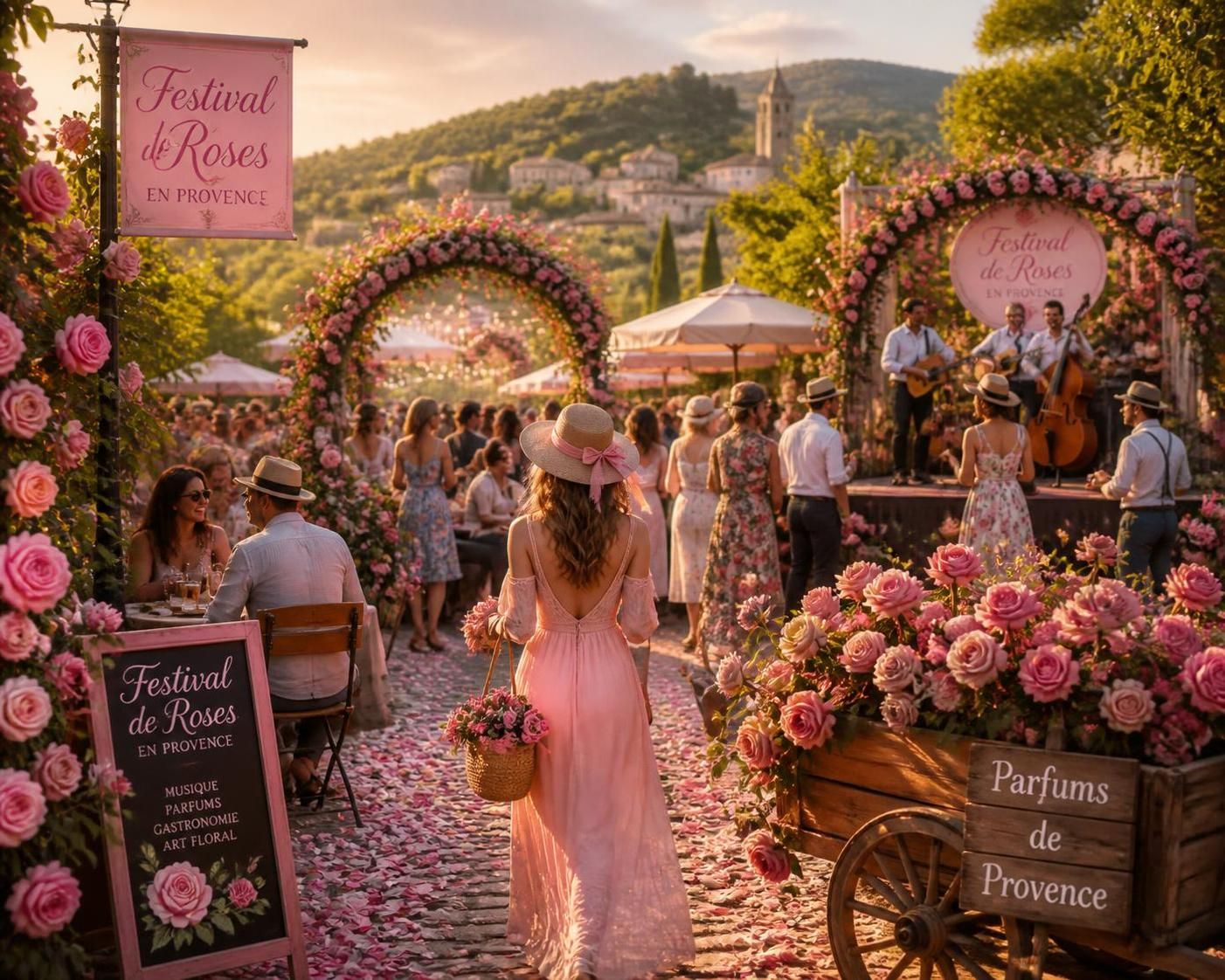 découvrez le rose festival en provence, une fête haute en couleurs et en senteurs, célébrant la beauté des roses dans un cadre provençal enchanteur. un événement incontournable pour les amateurs de fleurs et de traditions.