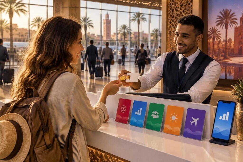 découvrez les prix des cartes sim à marrakech, les forfaits disponibles et les meilleurs endroits pour en acheter une dès votre arrivée à l’aéroport.