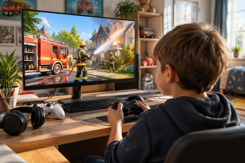 découvrez une sélection de jeux de pompier gratuits pour enfants, à jouer sur pc et consoles : interventions, sauvetages et aventures au programme.