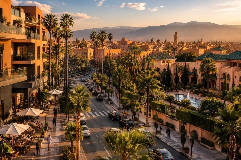 découvrez les quartiers incontournables de marrakech, de guéliz à l’hivernage, et trouvez celui qui correspond à vos envies.