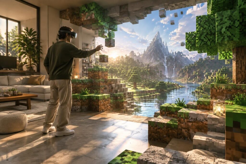 découvrez comment la réalité virtuelle et mixte transforme minecraft : explorez ses mondes, construisez et vivez le jeu sous un nouvel angle.