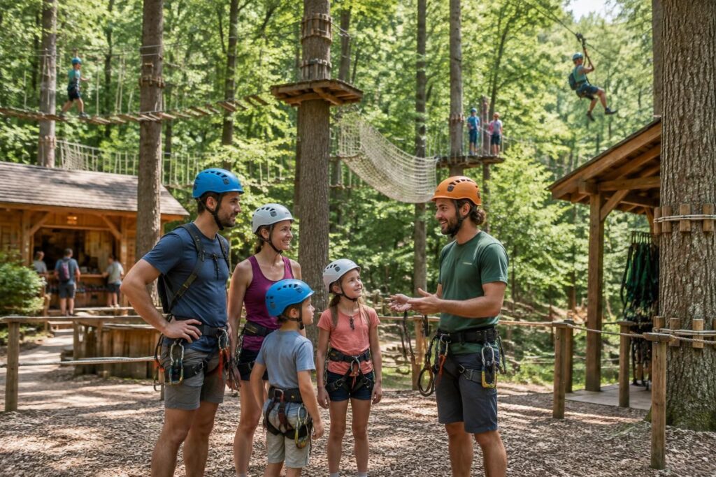 préparez votre visite à l’accrobranche de treigny : consultez les horaires, les informations pratiques et les conseils utiles avant votre sortie.
