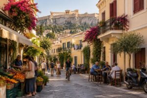 découvrez la vie quotidienne à athènes près de l’acropole : quartiers, coût de la vie, transports, ambiance et avis pour savoir si la capitale grecque vous correspond.